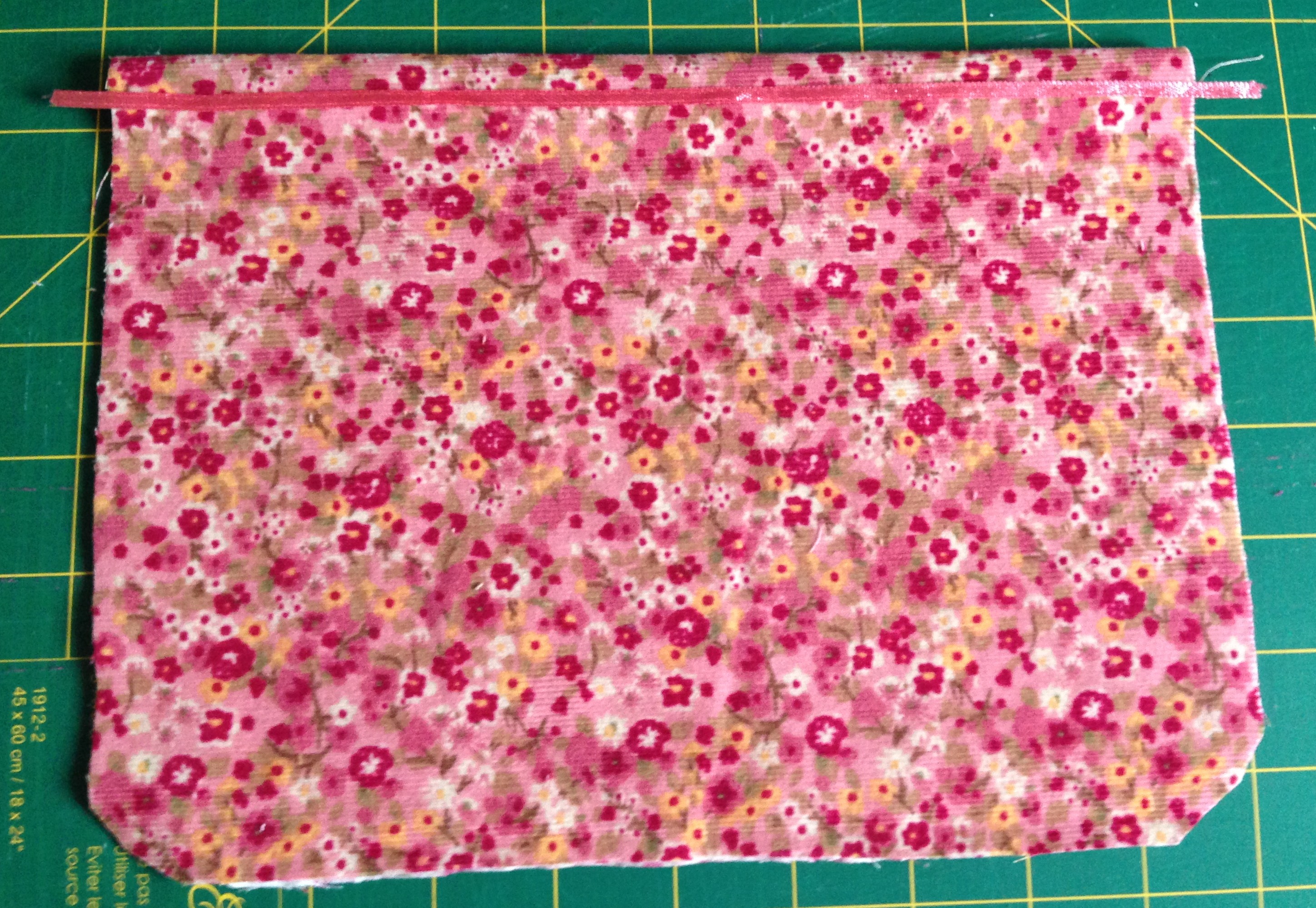 Pochette en tissu - détail