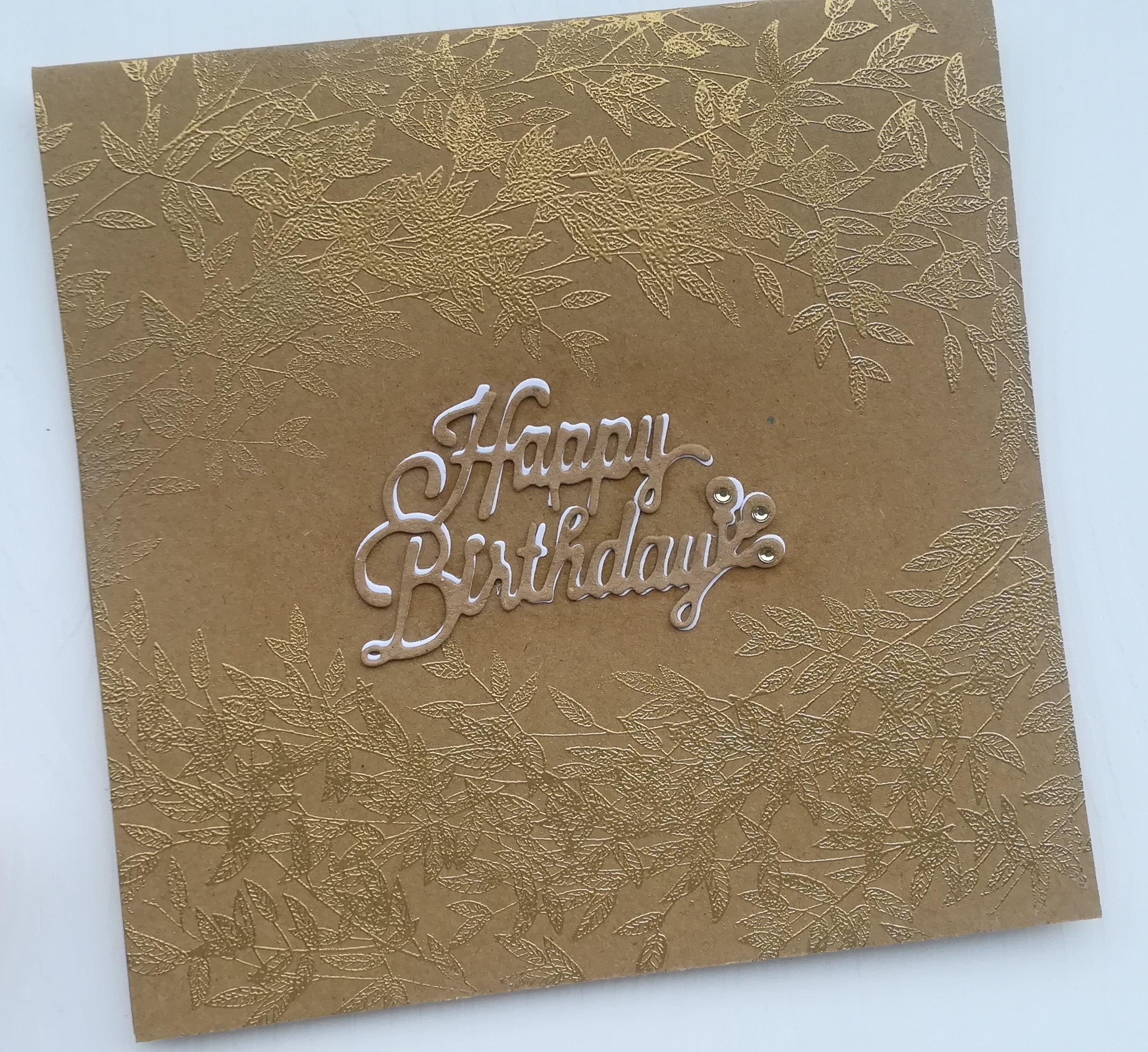 Carte d'anniversaire, faite main